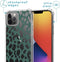 iMoshion Hoesje Geschikt voor iPhone 12 Pro / 12 Hoesje Met Koord - iMoshion Design Hoesje met Koord - Groen / Transparant / Panther Illustration