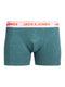 JACK&JONES JACSUPER TWIST TRUNKS - 3-Pack boxershorts - Effen gemeleerd - Grijs licht blauw groen (3-pack)