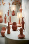 Light&living Vaas deco 17x11x50,5 cm ANCONI koraal