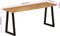 vidaXL - Bankje - met - natuurlijke - rand - 105 - cm - massief - acaciahout