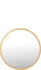 J-Line spiegel Mona Rond - ijzer/glas - goud - small - Ø 40 cm