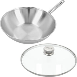 Demeyere Apollo 7 - Wok - 30 cm - met glazen deksel