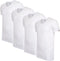 Cappuccino Italia - Heren 4-Pack T-shirt - Extra Lang - Wit - Maat XL