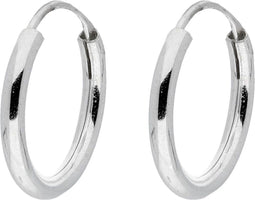 Glow - 107.0002.15 - Draadoorringen - Ronde buis - Zilver - Ø15 mm - 1.9 mm