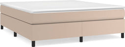 vidaXL - Bedframe - kunstleer - cappuccinokleurig - 180x200 - cm