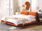 MELLE - Tweepersoonsbed - Oranje - 180 x 200 cm - Fluweel