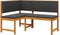 vidaXL - Tuin - Hoekbank - met - Kussens - 140x100x91 - cm - Massief - Acacia