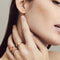 TI SENTO Ring 12218SR - Zilveren dames ring - Roségoud verguld - Maat 52