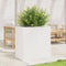 vidaXL - Plantenbak - 70x40x68,5 - cm - massief - grenenhout - wit