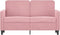 vidaXL - Tweezitsbank - 120 - cm - fluweel - roze
