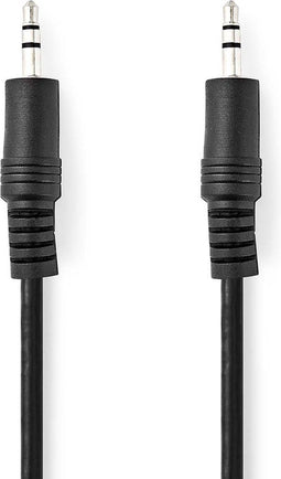 Nedis Stereo-Audiokabel - 3,5 mm Male - 3,5 mm Male - Vernikkeld - 1.50 m - Rond - Zwart - Label