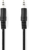 Nedis Stereo-Audiokabel - 3,5 mm Male - 3,5 mm Male - Vernikkeld - 1.50 m - Rond - Zwart - Label
