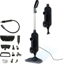 DistinQ DQSMO1BE - 2-in-1 Stoomreiniger - 10 Opzetstukken 1300 Watt - Blauw