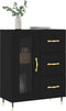 vidaXL - Dressoir - 69,5x34x90 - cm - bewerkt - hout - zwart
