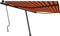 vidaXL - Luifel - vrijstaand - handmatig - uittrekbaar - 400x300 - cm - oranje - bruin