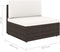 vidaXL-Tweezitsbank-sectioneel-poly-rattan-bruin