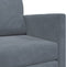 vidaXL - Zetelbed - 2-in-1 - Donkergrijs - 124x204x61 - cm - Velvet