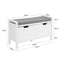 SoBuy Schoenenbank - 2 laden - Max. 150 kg - 91 x 30 x 50 cm - Wit/Grijs