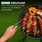Travelhawk Houtskool BBQ - Barbecue Houtskool - Opvouwbaar - 33x33cm Grilloppervlak - Gelegeerd Staal - Zwart