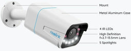 Reolink RLC-811A - PoE IP-camera - 4K Ultra HD met 5X optische zoom - Wit