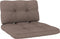 vidaXL Bankkussens pallet 2 st taupe
