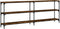 vidaXL - Wandtafel - 200x29x75 - cm - bewerkt - hout - gerookt - eikenkleurig