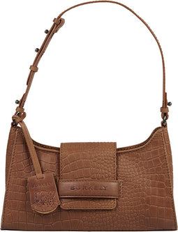 Burkely Casual Carly - Dames Schoudertas - Verstelbare schouderband - Cognac