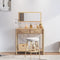 vidaXL - Wandtafel - 82x38x75 - cm - bewerkt - hout