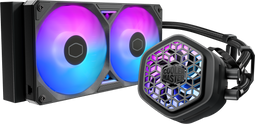 Cooler Master MasterLiquid Atmos II - All-in-One Processor Koeler - 240mm - 2x 120mm Ventilatoren - Zwart
