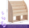 WonderMind Kinderboekenkast - Gecertificeerd 100% Massief Hout - B90 x H95 x D35 cm - Montessori - Kinderkamerkast