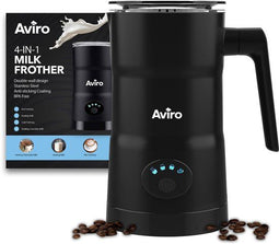 Aviro 4-in-1 Melkopschuimer - 350 ml - 4 functies - Zwart