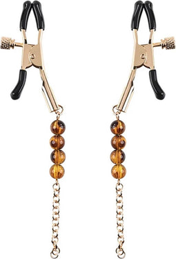 Sportsheets - Amber Beaded Nipple Clamps