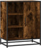 vidaXL - Dressoir - 62x35x76 - cm - bewerkt - hout - gerookt - eikenkleurig