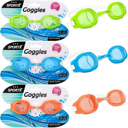 SportX Junior Zwembril 3 Sterren Groen/Blauw/Oranje Assorti