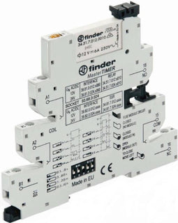 Finder 39.81.0.024.0060 Koppelrelais 24 V/DC, 24 V/AC 6 A 1x wisselcontact 1 stuk(s)