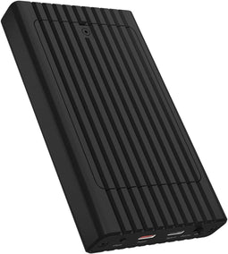 Icy Box IB-1817M-C31 - Behuizing voor 2 NVMe SSD's - Kloonfunctie - Zwart