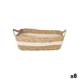 Opbergbak Privilege vlechtwerk 30 x 23 x 9 cm (8 Stuks)