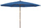 vidaXL - Parasol - met - houten - paal - 400x273 - cm - azuurblauw
