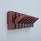 Urban State Piano - Wandkapstok - 8 haken - Walnoot finish