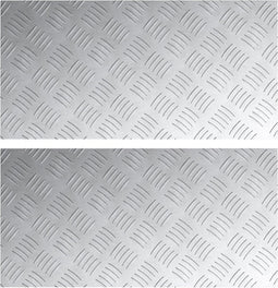 vidaXL - Aluminium - Checker - Plates - 2 - stuks - Antislip - 60x30 - cm