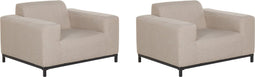 Beliani ROVIGO - Fauteuil - Beige - Kunststof
