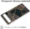 imoshion Hoesje Geschikt voor Google Pixel 6a Hoesje Siliconen - imoshion Design hoesje - Meerkleurig / Black Graphic