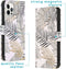 iMoshion Hoesje Geschikt voor iPhone 12 Pro / 12 Hoesje Met Pasjeshouder - iMoshion Design Softcase Bookcase - Wit / Zwart / Goud / Glamour Botanic