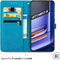 iMoshion Hoesje Geschikt voor Realme GT Neo 3 Hoesje Met Pasjeshouder - iMoshion Mandala Bookcase - Turquoise
