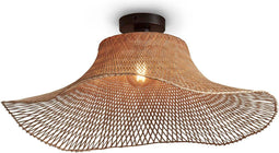 GOOD&MOJO Plafonniere Ibiza - Bamboe - 65x65x20cm -