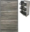 VVD Schoenenrek - 3 vakken - grijs bruin - 30x112x60cm