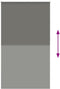 vidaXL - Rolgordijn - verduisterend - 125x230 - cm - stofbreedte - 121,6 - cm - grijs