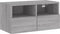 vidaXL - Tv-wandmeubel - 60x30x30 - cm - bewerkt - hout - grijs - sonoma - eikenkleur