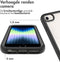 iMoshion Hoesje Geschikt voor iPhone SE (2022) / SE (2020) / 8 / 7 / 6s / 6 Hoesje - iMoshion 360° Full Protective Case - Zwart / Transparant