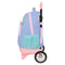 Schoolrugzak met Wielen Munich Mellow Blauw Roze Hemelsblauw 33 x 45 x 22 cm
